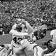 Lucious Selmon helps make a tackle in the 1972 Sugar Bowl. Photo credit: AP